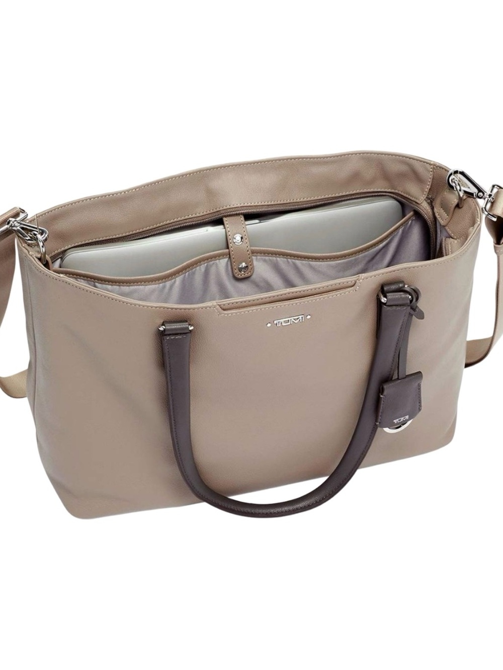 Tumi Voyageur Monika tote in brown leather